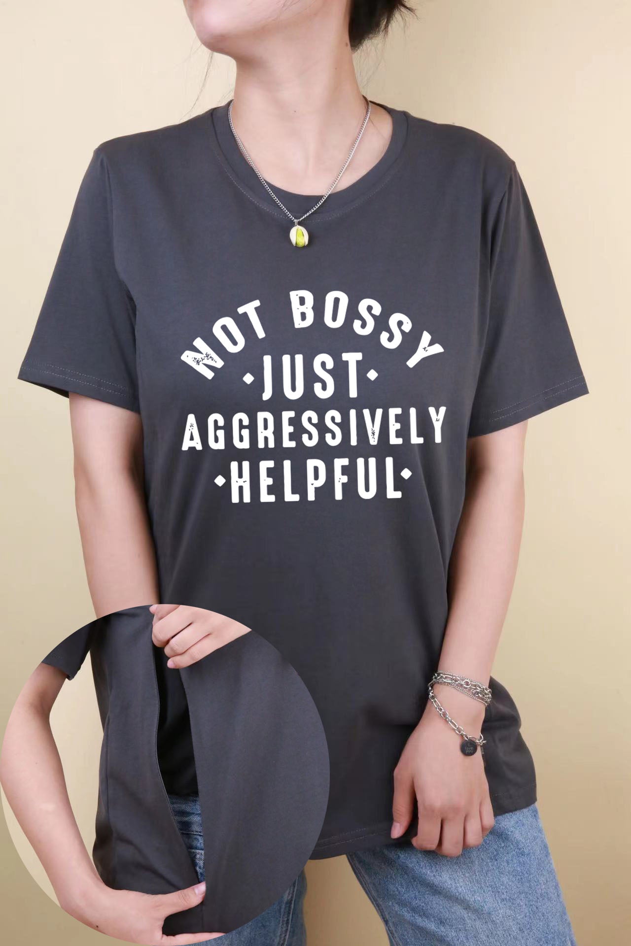 Not Bossy Just Aggressively Helpful Nursing T-Shirt